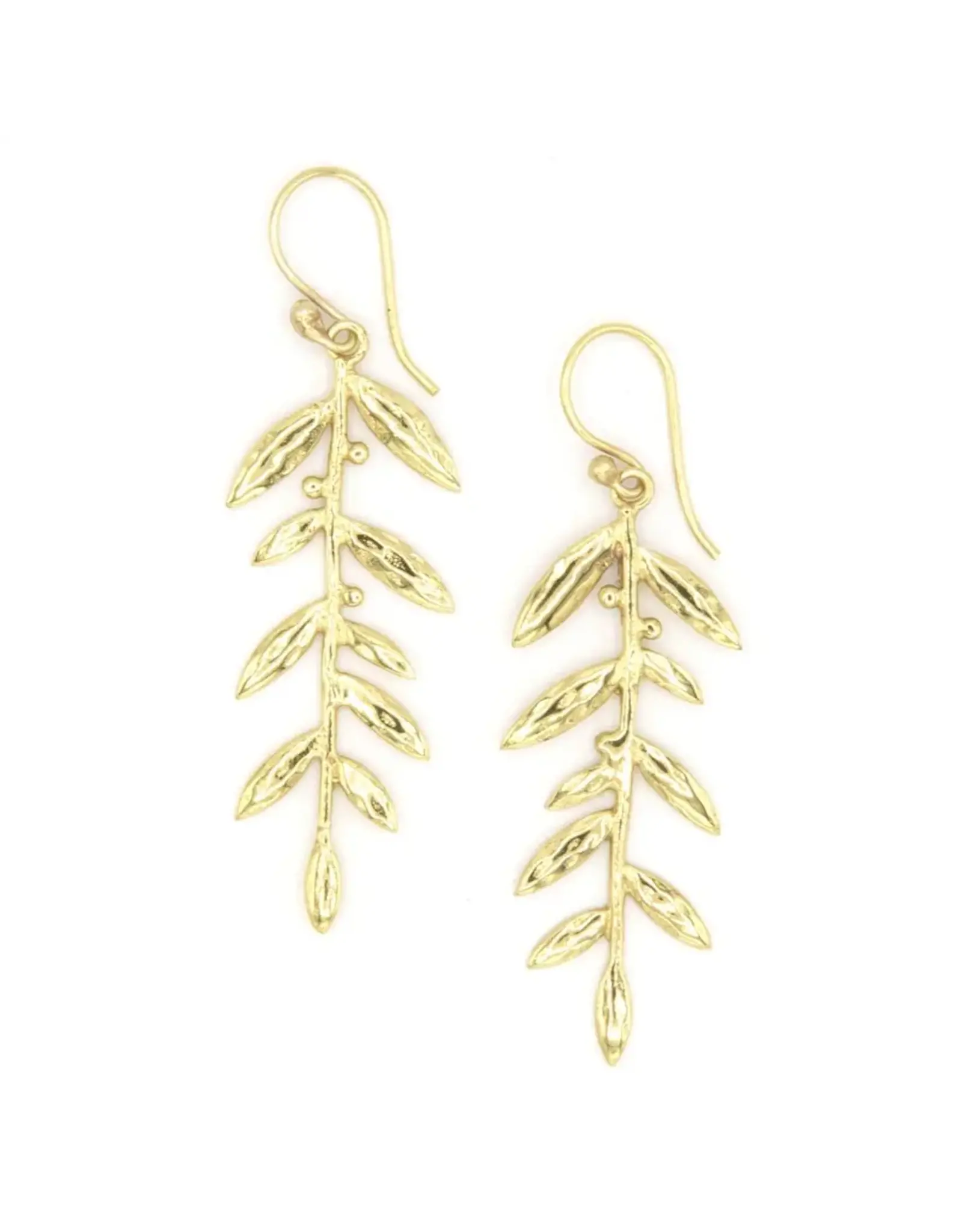 India Luxe Leaf Drop Earrings, India