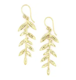 India Luxe Leaf Drop Earrings, India