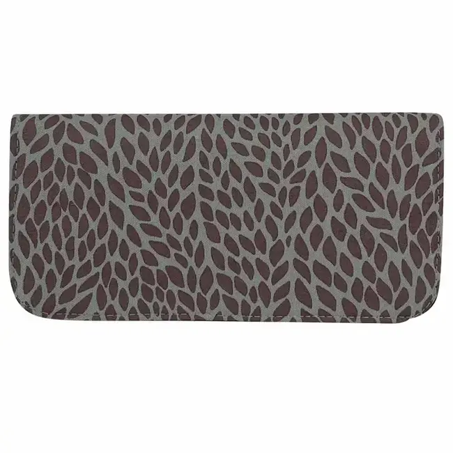 Plum Leaves Long Wallet