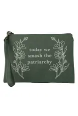 Cambodia Smash the Patriarchy Wristlet in Green, Cambodia
