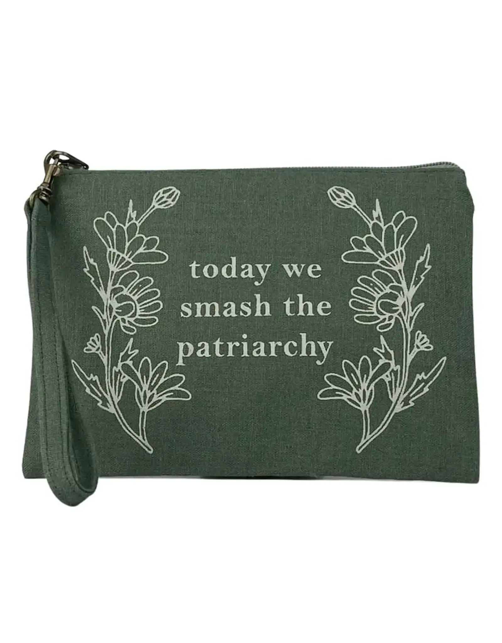 Cambodia Smash the Patriarchy Wristlet in Green, Cambodia