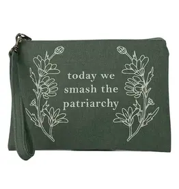 Cambodia Smash the Patriarchy Wristlet in Green, Cambodia