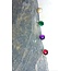 Nepal Tiny Sterling Silver Stud Earrings w/ Stones