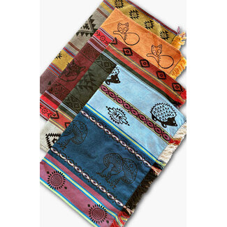 Nepal Colourful Block Print Dishtowel