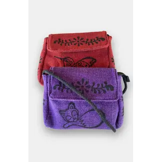 Nepal Small Blockprint Purse
