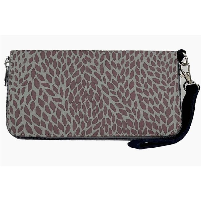 CLEARANCE Plum Leaves Travel Wallet