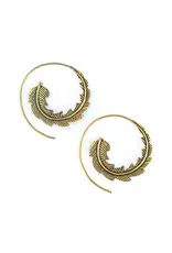 India Phoenix Earrings - Brass, India