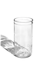Egypt CLEARANCE Upcycled Estekana Drinking Glass - Clear, Egypt