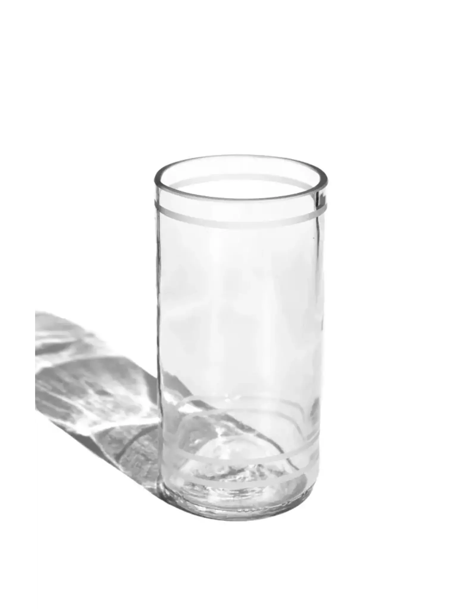 Egypt CLEARANCE Upcycled Estekana Drinking Glass - Clear, Egypt