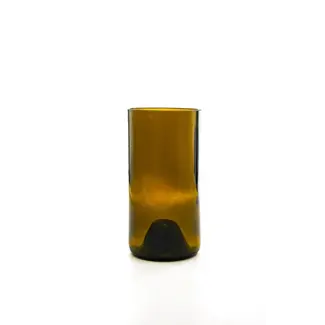 Egypt CLEARANCE Upcycled Plain Drinking Glass - Amber
