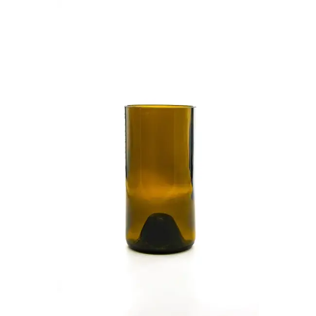 Upcycled Plain Drinking Glass - Amber