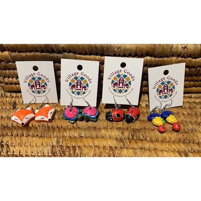 Balsa Animal Earrings