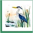 Vietnam Quilled Card -  Great Blue Heron