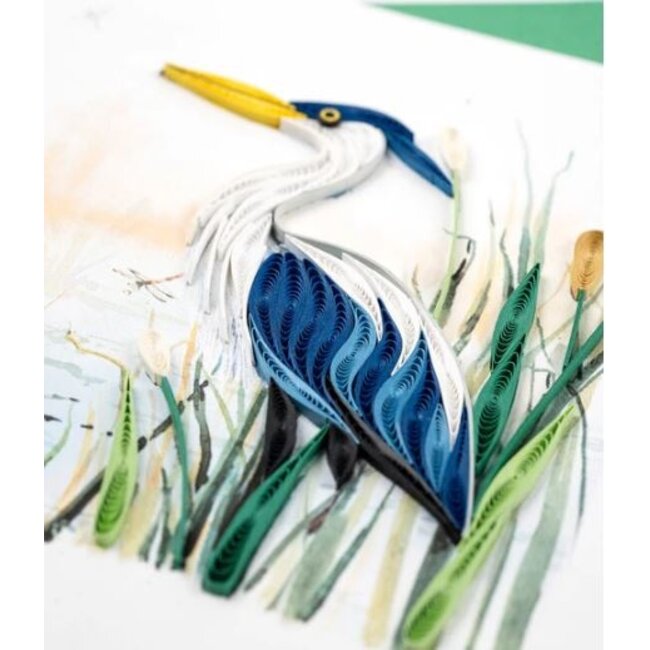 Quilling Card -  Great Blue Heron