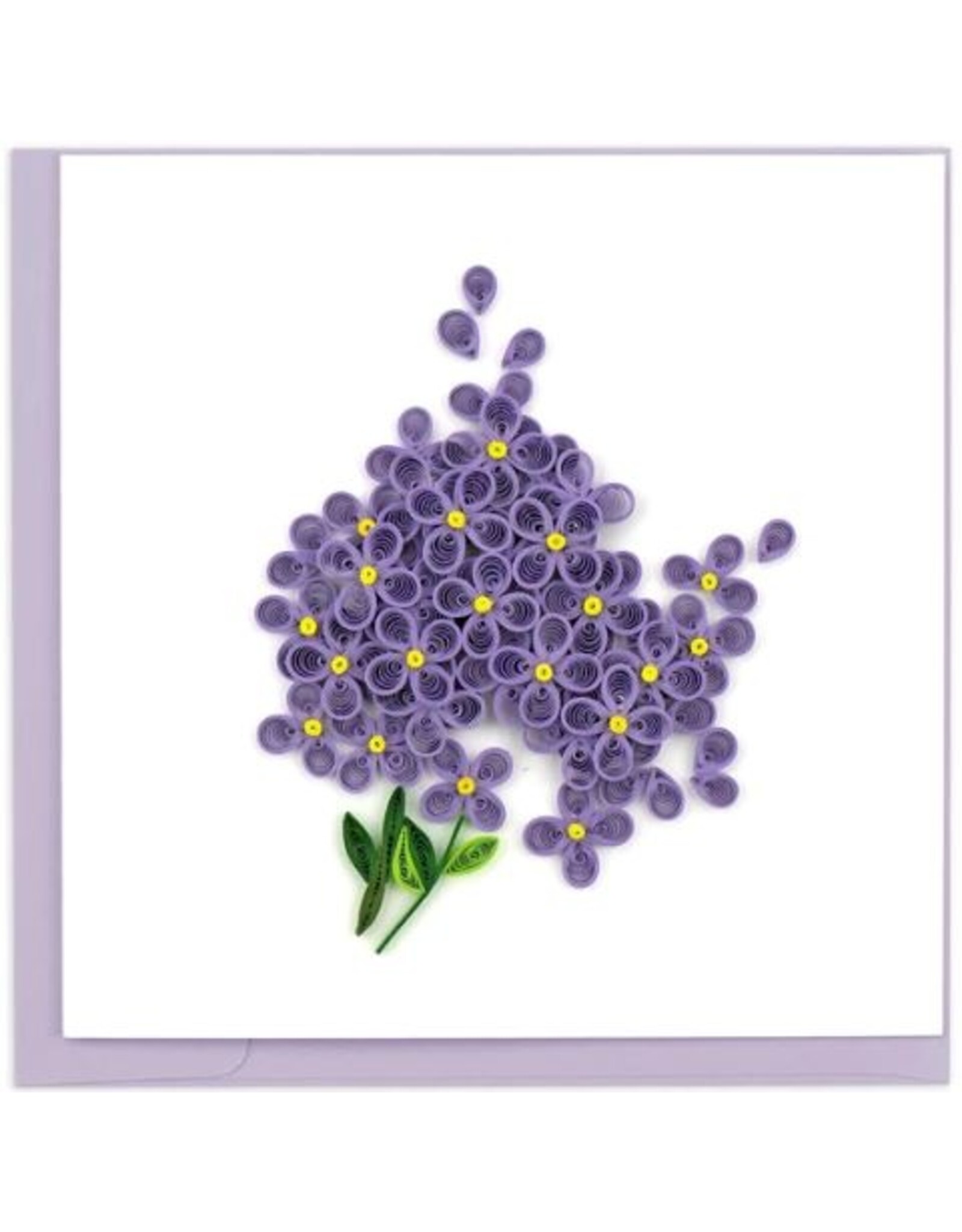 Vietnam Quilled Lilac Flowers Card