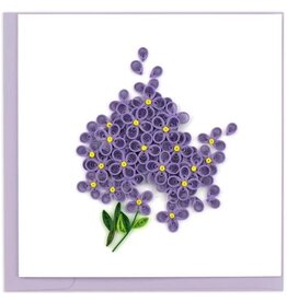 Vietnam Quilled Lilac Flowers Card