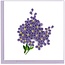 Quilling Card - Lilac Flowers