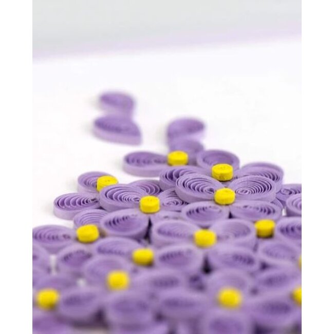 Quilling Card - Lilac Flowers