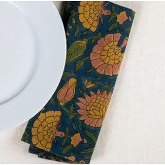India Aanand Floral Cotton Napkin