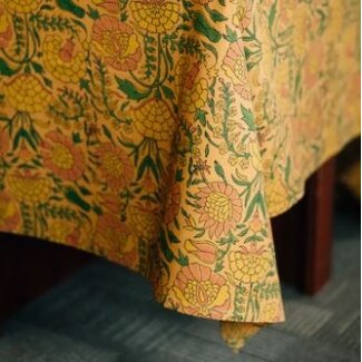 India CLEARANCE Aanand Floral Tablecloth (60x90)