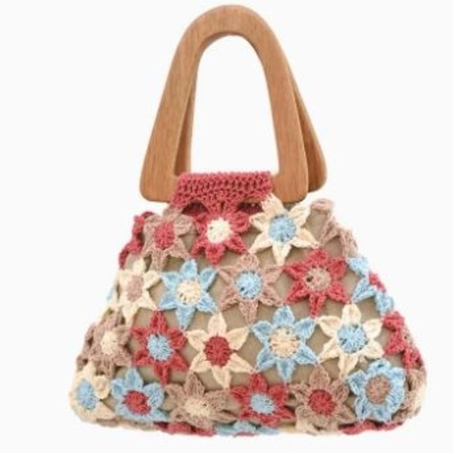 Crocheted Flower Handbag