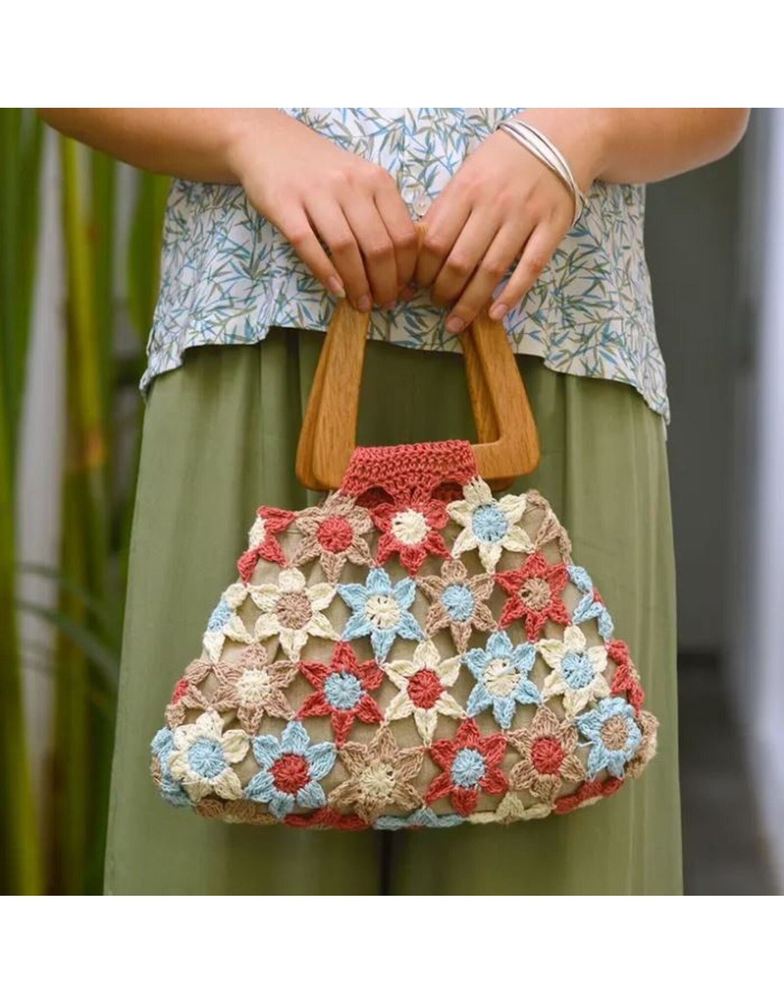 Indonesia Crocheted Flower Handbag, Indonesia