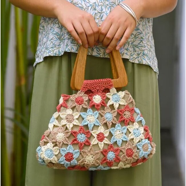 Crocheted Flower Handbag