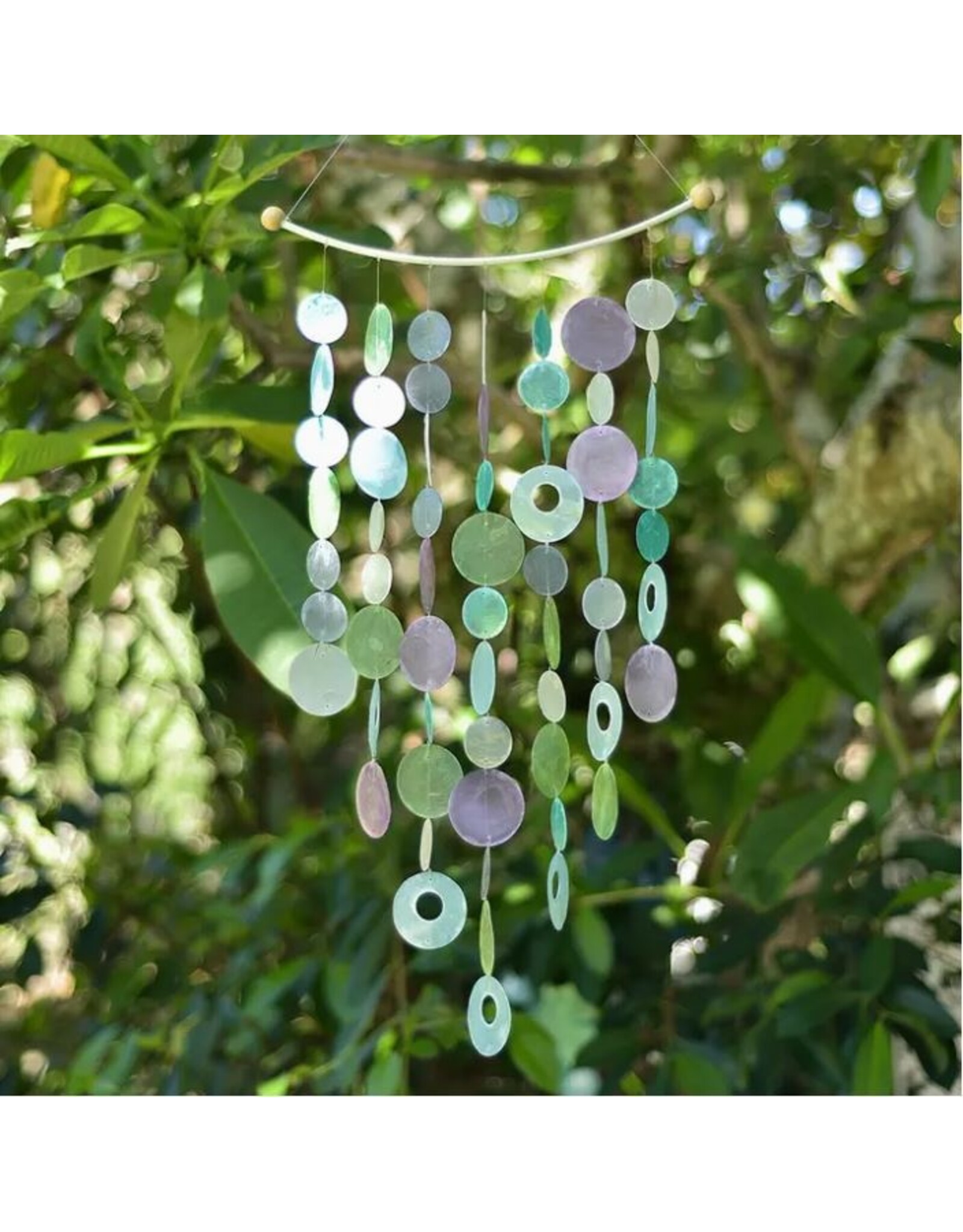 Indonesia Wisteria Inverted Arch Capiz Chime