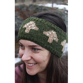 Nepal Fleece Lined Knit Wool Mushroom Headband