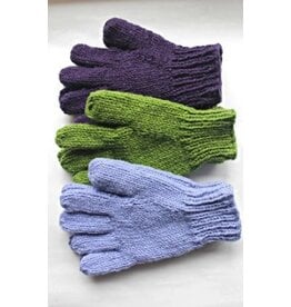 Nepal Handknit Wool Gloves - Solid, Nepal