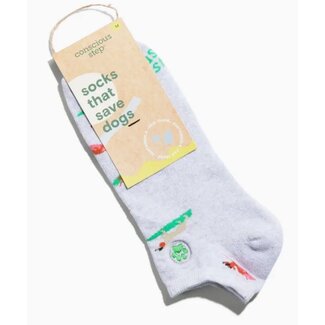 India Conscious Step Ankle Socks That Save Dogs - Surfing Pups