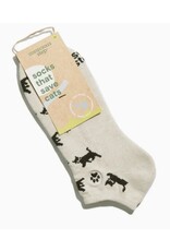 India Ankle Socks that Save Cats - Beige