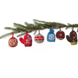 Nepal Wool Knit Noel Ornament