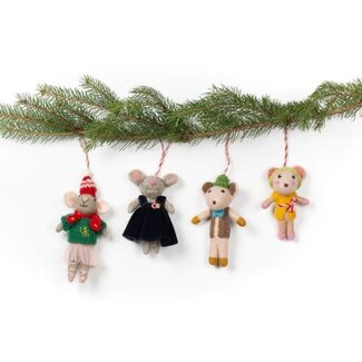 Nepal Ornament - Wool Felt Mouse