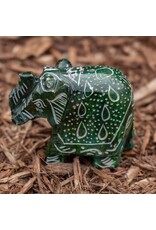 India Elephant Soapstone Incense Holder