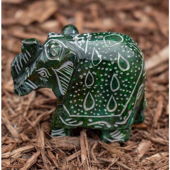 Elephant Soapstone Incense Holder