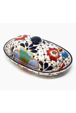 Mexico Encantada Butter Dish - Dots & Flowers