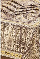 India Black Kalamkari Tablecloth (60x90), India