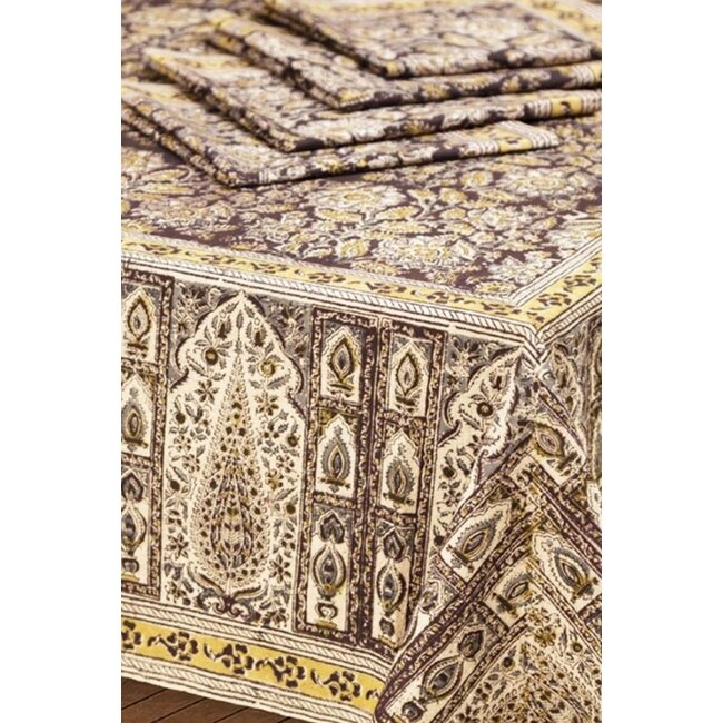 Black Kalamkari Tablecloth (60x90)