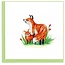 Vietnam Quilled Card - Fox & Cub