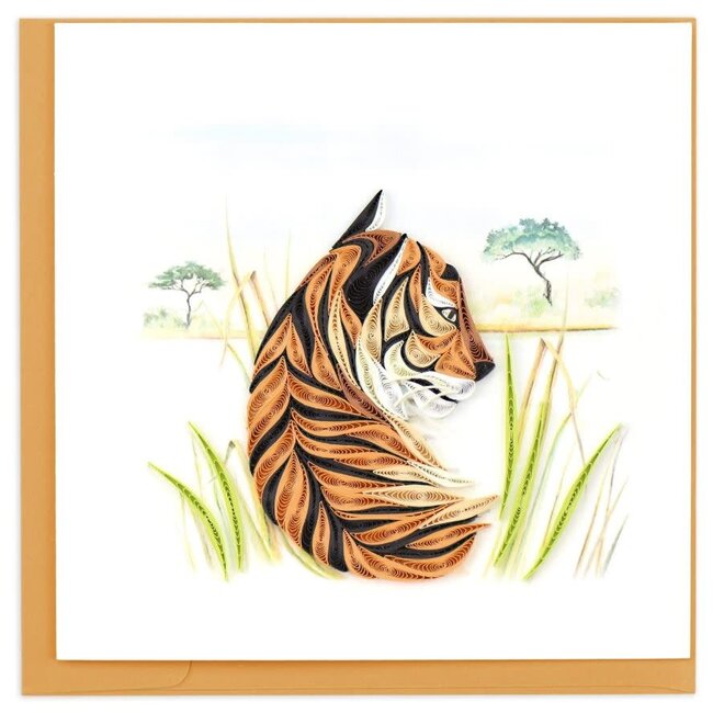 Quilled Card -  Bengal Tiger