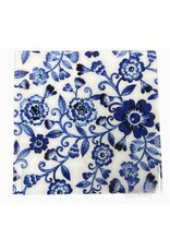 India Square Coaster - Blue & White Floral