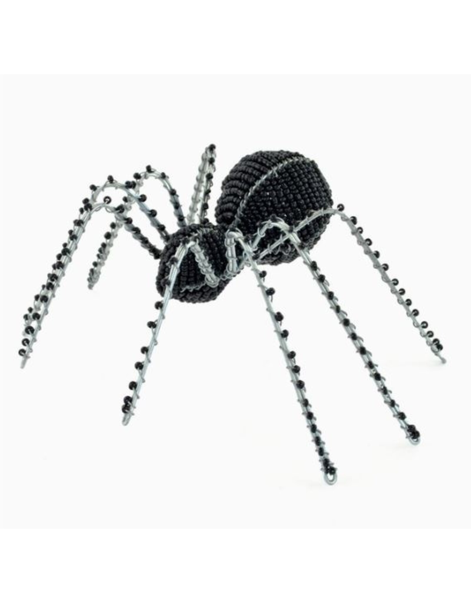 Kenya Black Beaded Spider Sculpture, Kenya