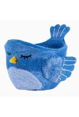 Nepal Bluebird Felt Pot