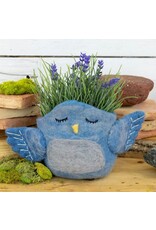 Nepal Bluebird Felt Pot