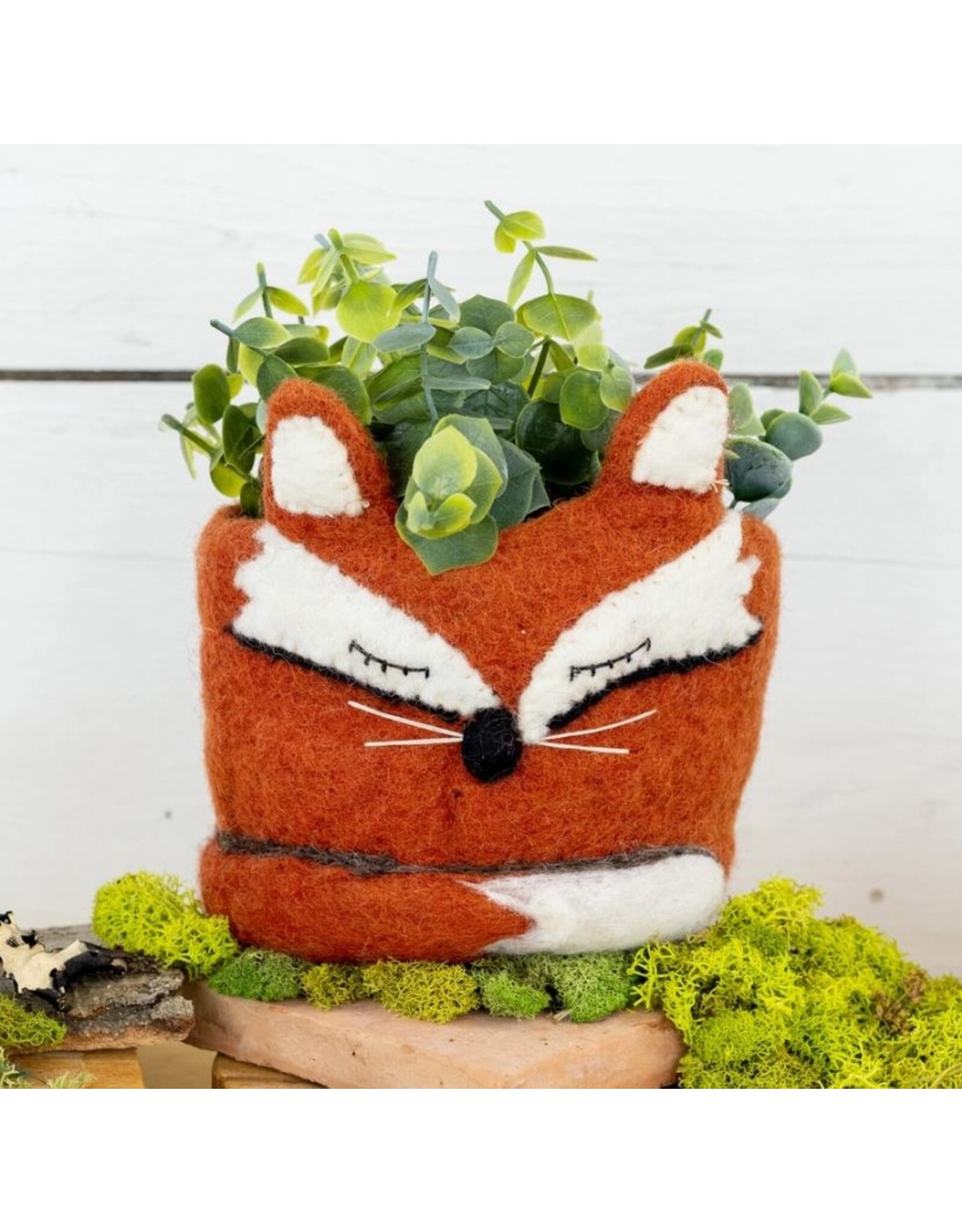 Nepal Fox Felt Pot