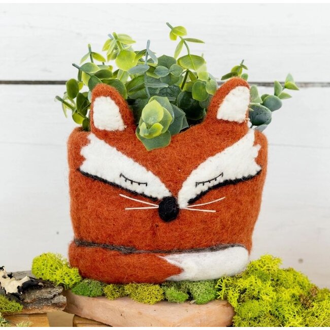 Fox Felt Pot