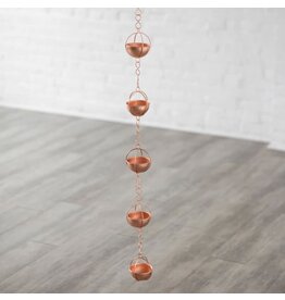 India Prava Copper Coloured Rain Chain, India