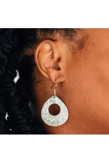 India Satya Hammered Teardrop Earrings, India