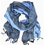 Woven Cotton Scarf - Stormy Seas